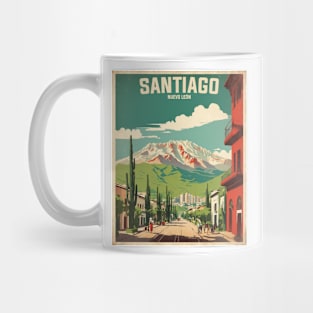 Santiago Nuevo Leon Mexico Vintage Tourism Travel Retro Mug
